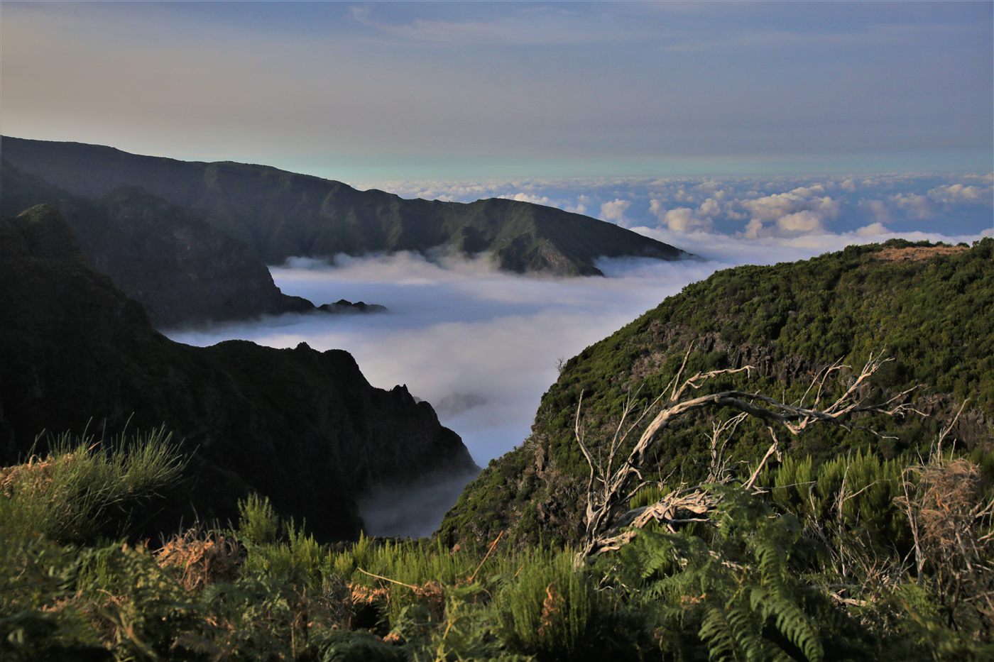 Mountain landscape on the East Madeira route